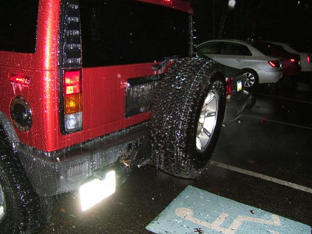 hummer h2 license plate mount