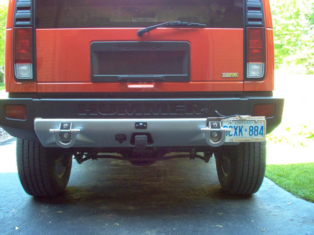 hummer h2 license plate mount